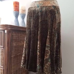 Ann Taylor Loft, velvet below the knee skirt